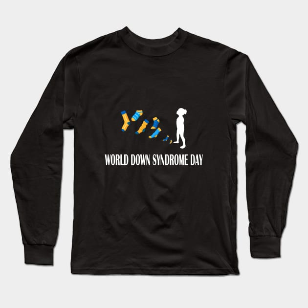 world down syndrome day Long Sleeve T-Shirt by YOUNESS98